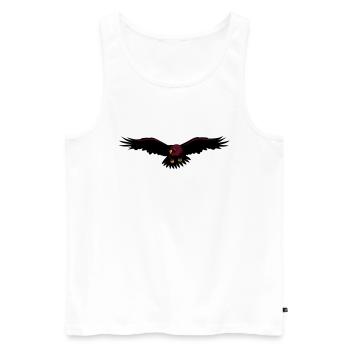 Eagle de - Männer Premium Bio Tank Top - Weiß - Vorne - AI Model Male 178 light (178cm)