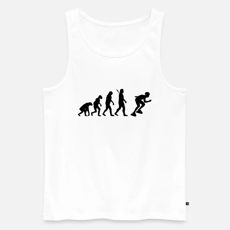 Inline skating - Inline skates - Männer Premium Bio Tank Top - Weiß