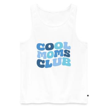 Club des mamans cool - Débardeur bio Premium Homme - blanc - Devant - Michal (187cm)