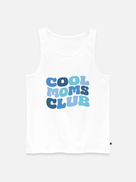 Cool Moms Club - Männer Premium Bio Tank Top - Weiß