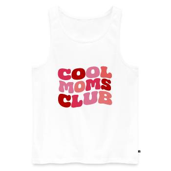 Club des mamans cool - Débardeur bio Premium Homme - blanc - Devant - Michal (187cm)