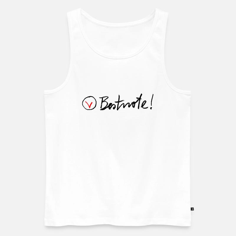 Bestnote - Männer Premium Bio Tank Top - Weiß