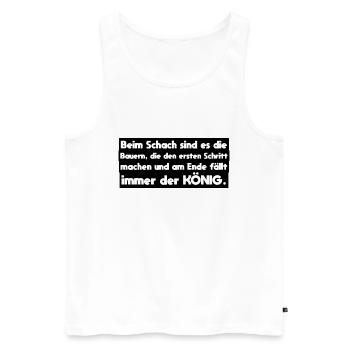 Farmer Farmer Sayings - Men's Premium Organic Tank Top - white - Front - Michal (187cm)