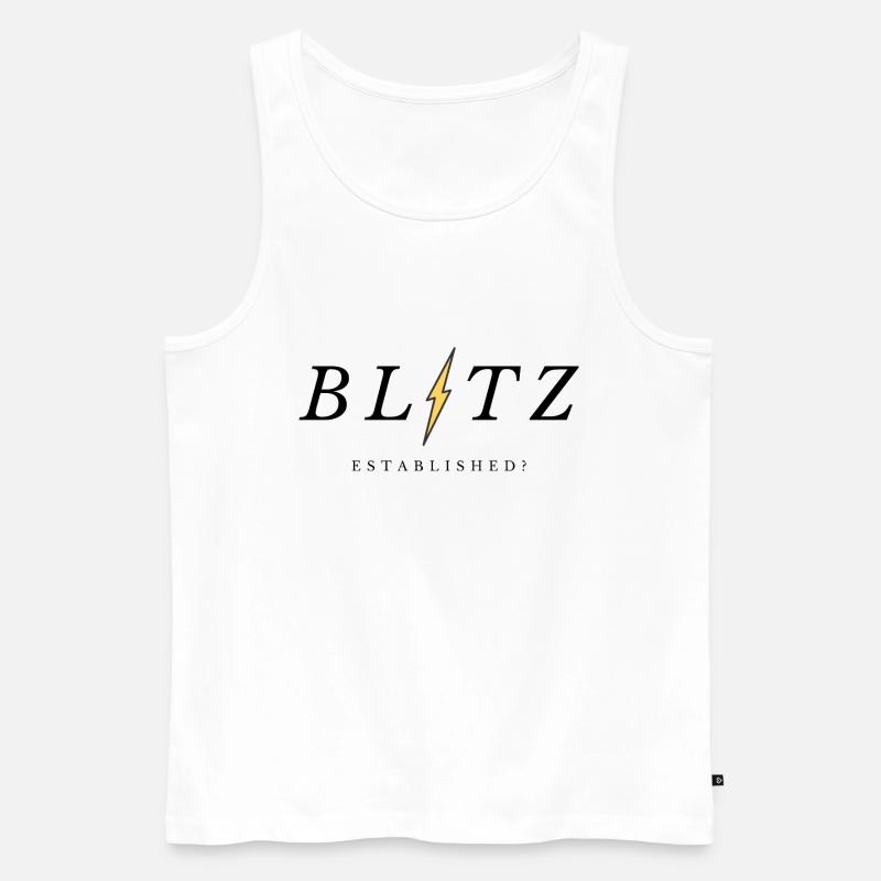 Blitz established? - Männer Premium Bio Tank Top - Weiß