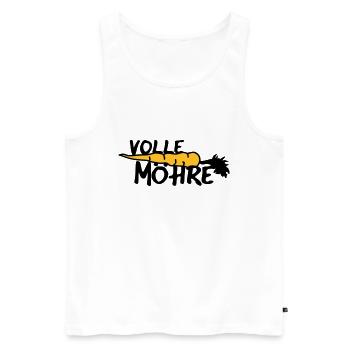 Volle Möhre - Männer Premium Bio Tank Top - Weiß - Vorne - AI Model Male 178 light (178cm)