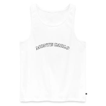 Monte Carlo - Men's Premium Organic Tank Top - white - Front - AI Model Male 178 light (178cm)