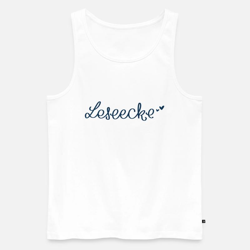 Leseecke - Männer Premium Bio Tank Top - Weiß