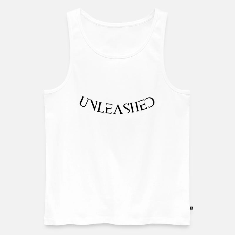 Unleashed Design - Männer Premium Bio Tank Top - Weiß