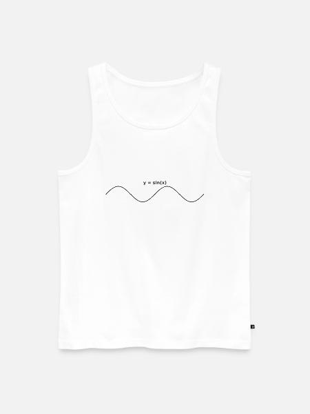 sinus graph design - Männer Premium Bio Tank Top - Weiß