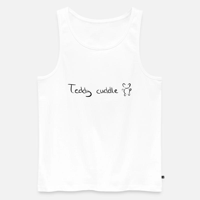 Teddy Cidre - Männer Premium Bio Tank Top - Weiß