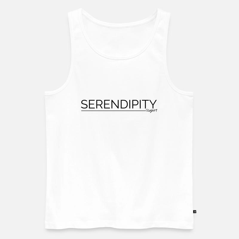 Serendipity - Männer Premium Bio Tank Top - Weiß