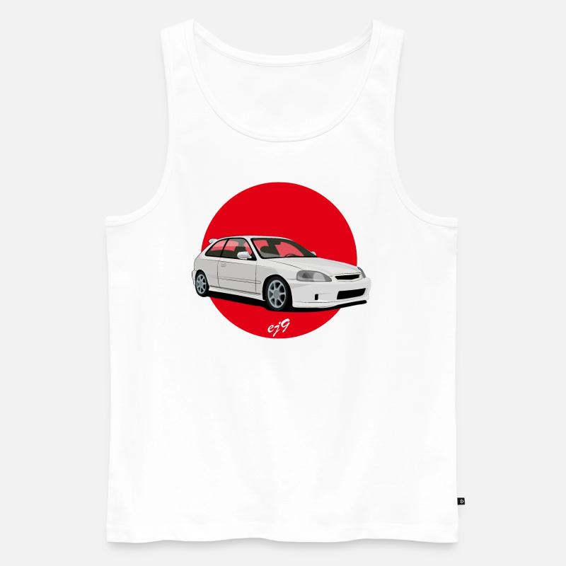 JDM ej9 - Männer Premium Bio Tank Top - Weiß