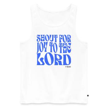 Christianity Christian Bible Verse - Men's Premium Organic Tank Top - white - Front - Michal (187cm)