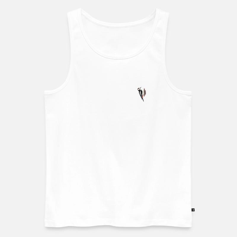 Buntspecht - Männer Premium Bio Tank Top - Weiß