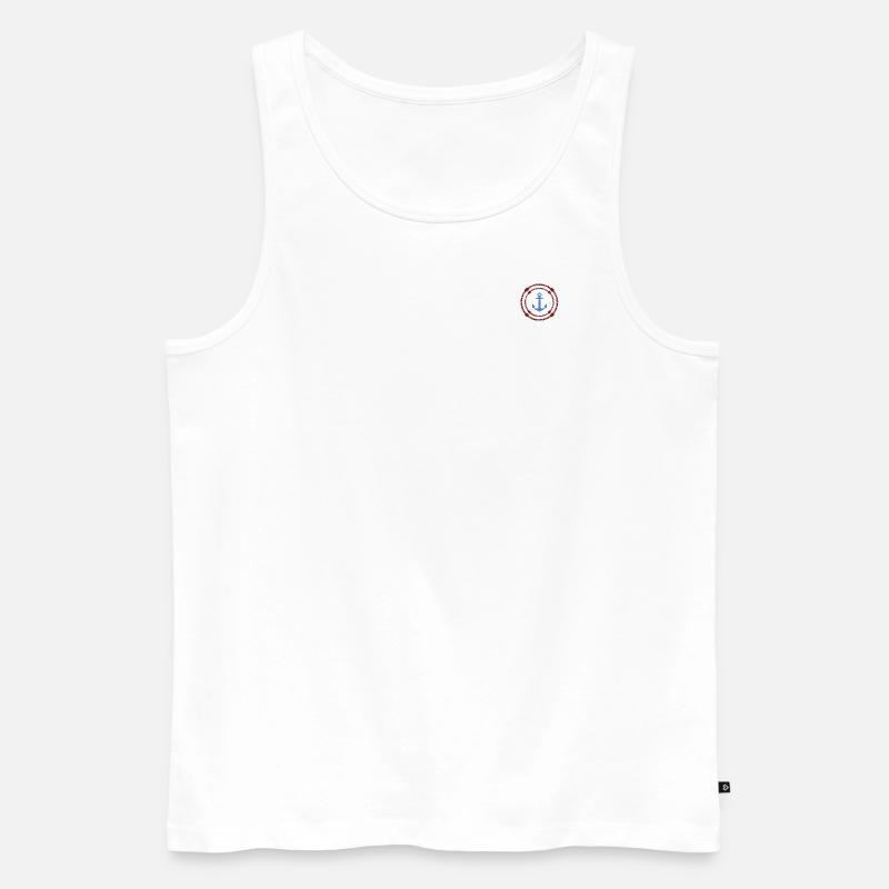 Anker im Knoten - Männer Premium Bio Tank Top - Weiß