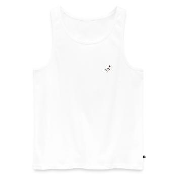 common shelduck - Men's Premium Organic Tank Top - white - Front - AI Model Male 178 light (178cm)