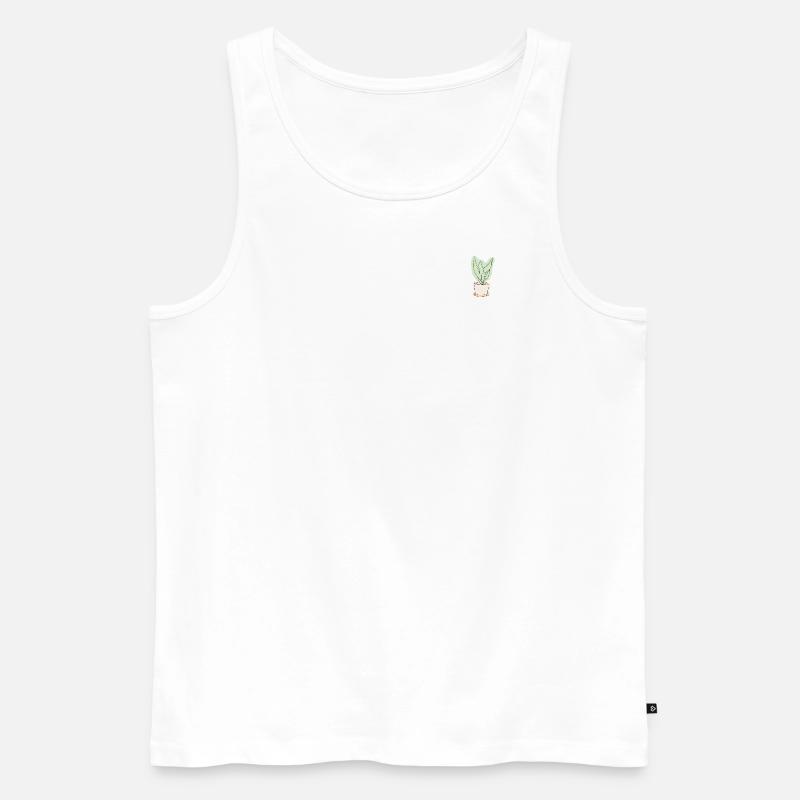 Agave - Männer Premium Bio Tank Top - Weiß