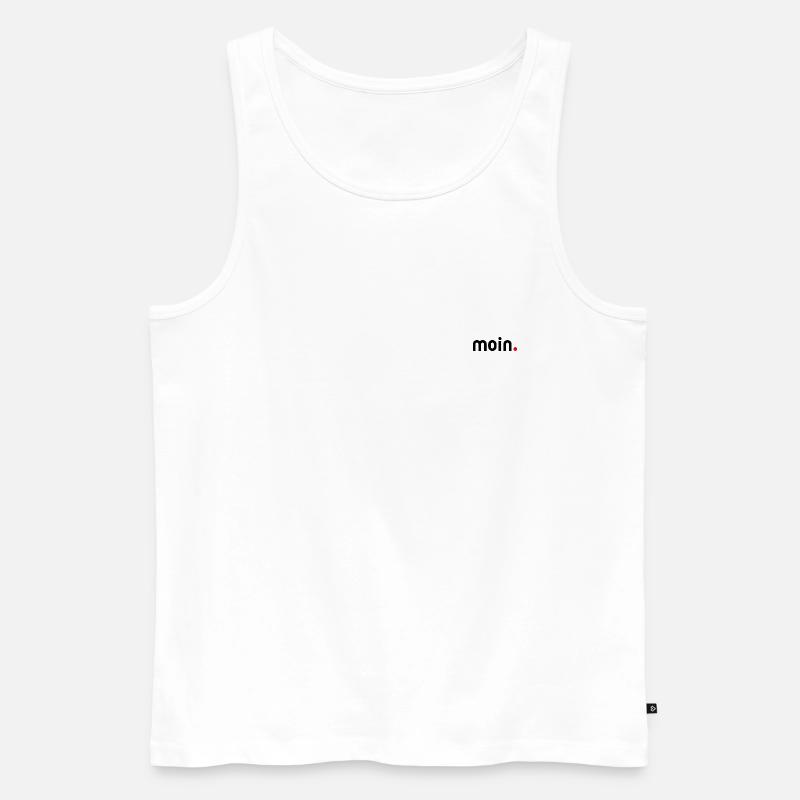 moin - Männer Premium Bio Tank Top - Weiß
