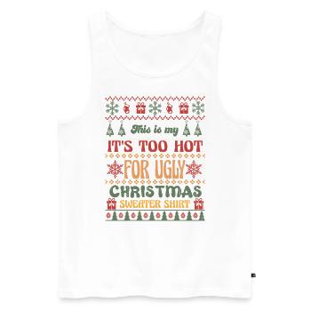 Weihnachten Santa Claus Merry Christmas - Men's Premium Organic Tank Top - white - Front - Michal (187cm)