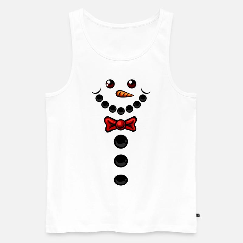 Olaf der Schneemann - Männer Premium Bio Tank Top - Weiß