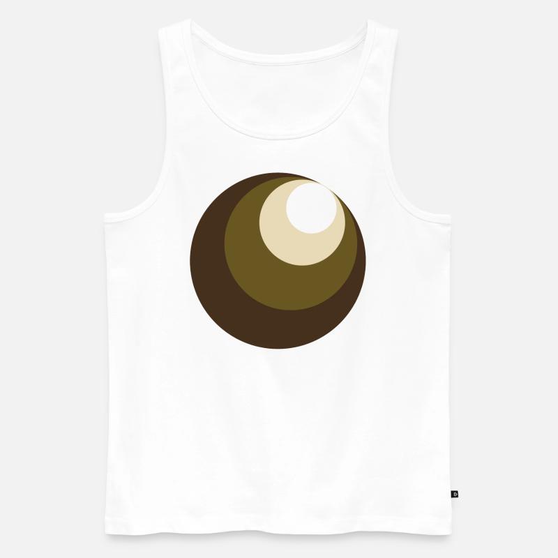 Circles - Männer Premium Bio Tank Top - Weiß