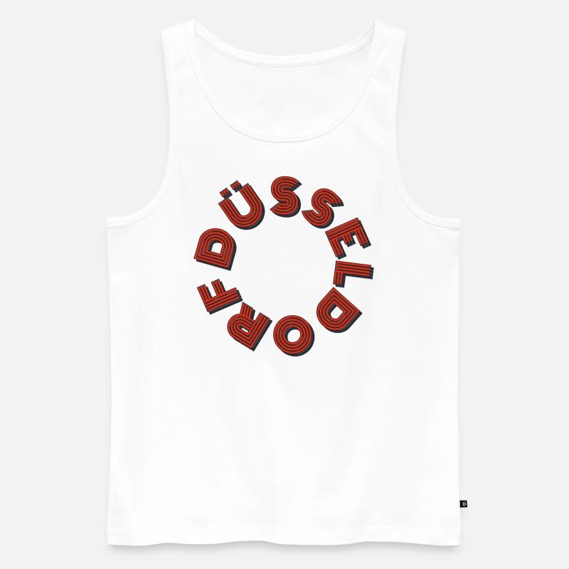 Düsseldorf - Männer Premium Bio Tank Top - Weiß