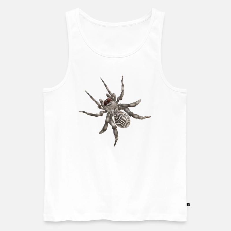 Spinne - Männer Premium Bio Tank Top - Weiß