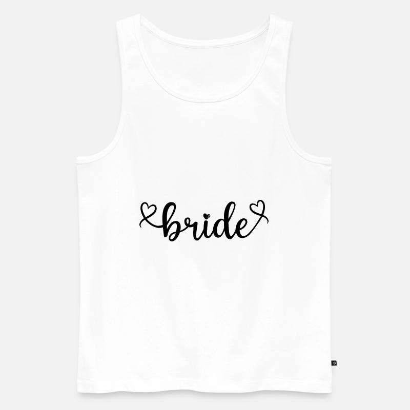Bride - Männer Premium Bio Tank Top - Weiß