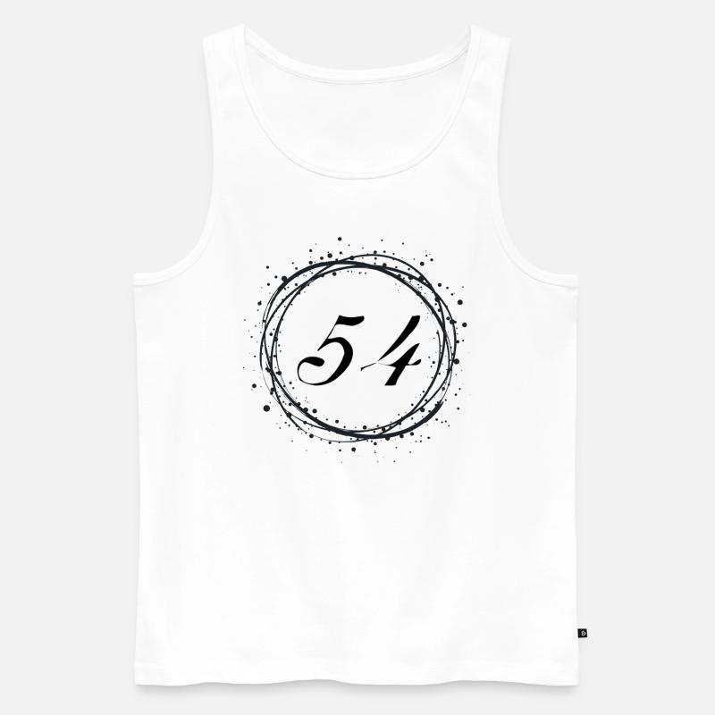54 - Männer Premium Bio Tank Top - Weiß