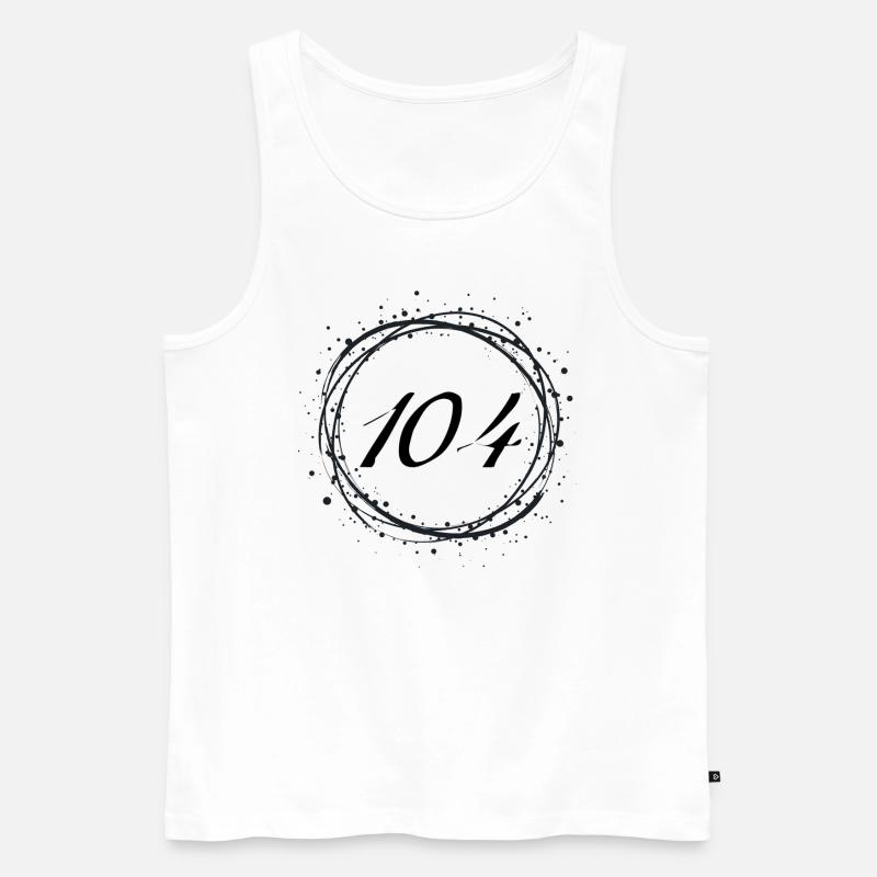 104 - Männer Premium Bio Tank Top - Weiß