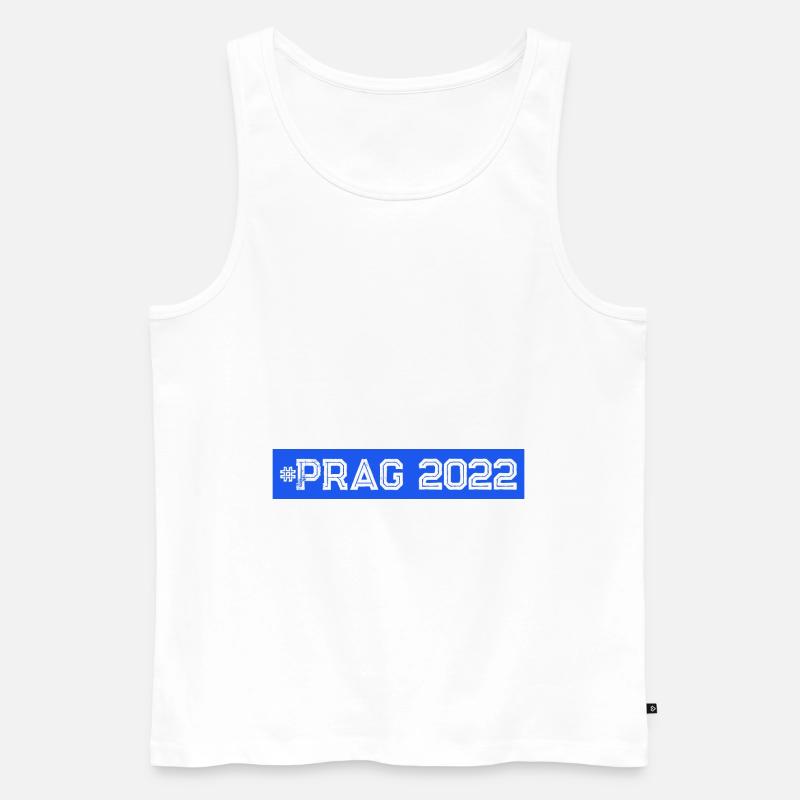 Prag 2022 - Männer Premium Bio Tank Top - Weiß