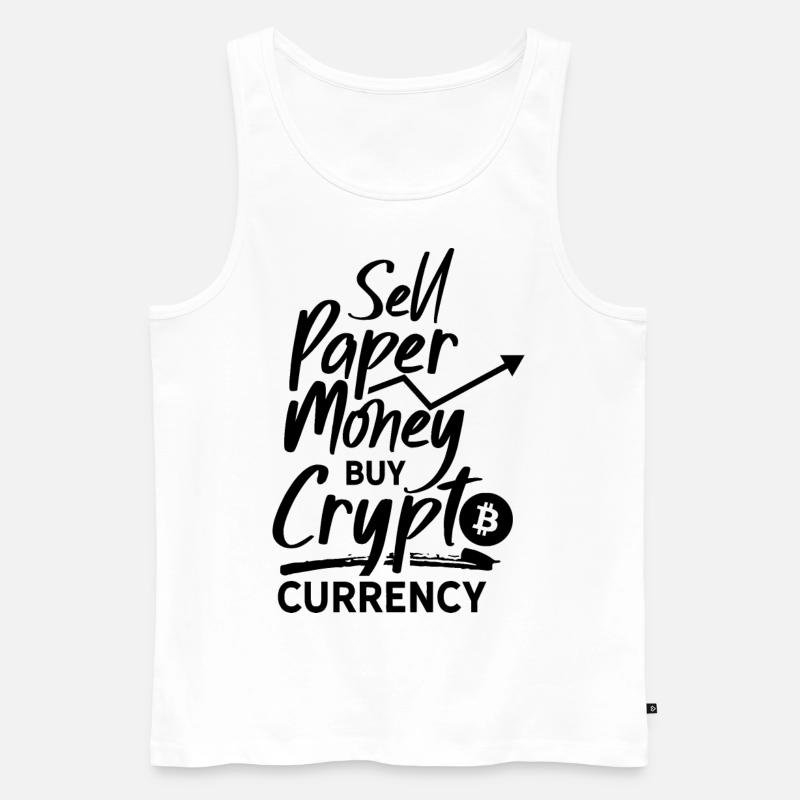Cryptowährung Krypto Crypto Trader Kryptowährung - Männer Premium Bio Tank Top - Weiß