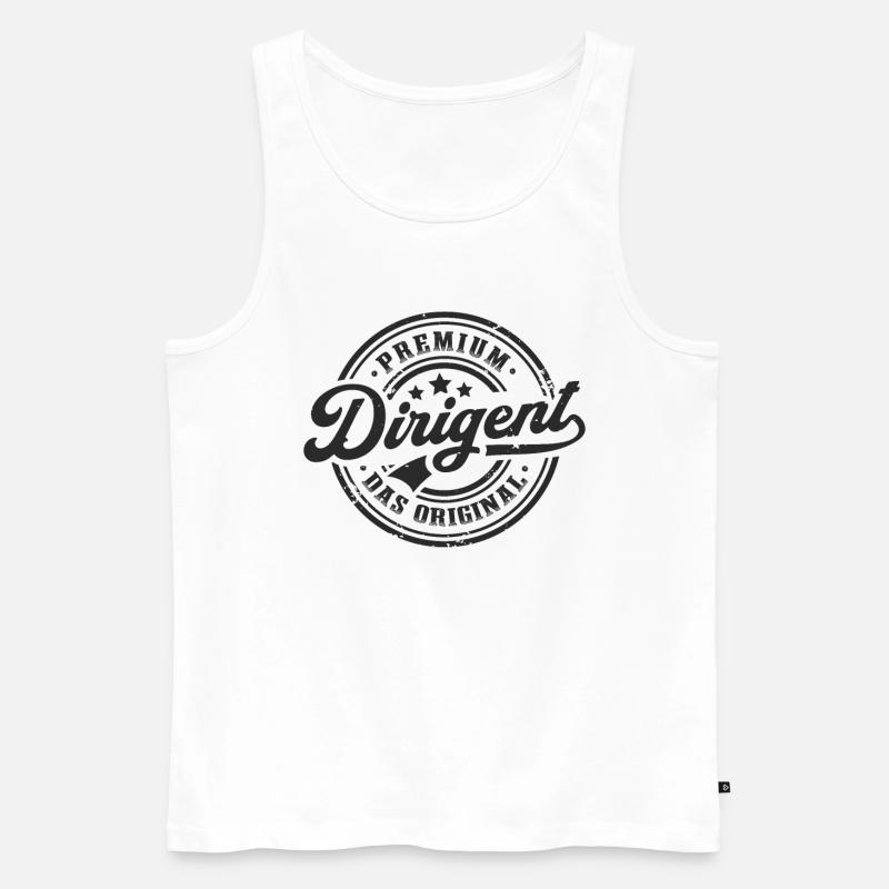 Dirigent Original Lustiges Dirigenten - Männer Premium Bio Tank Top - Weiß