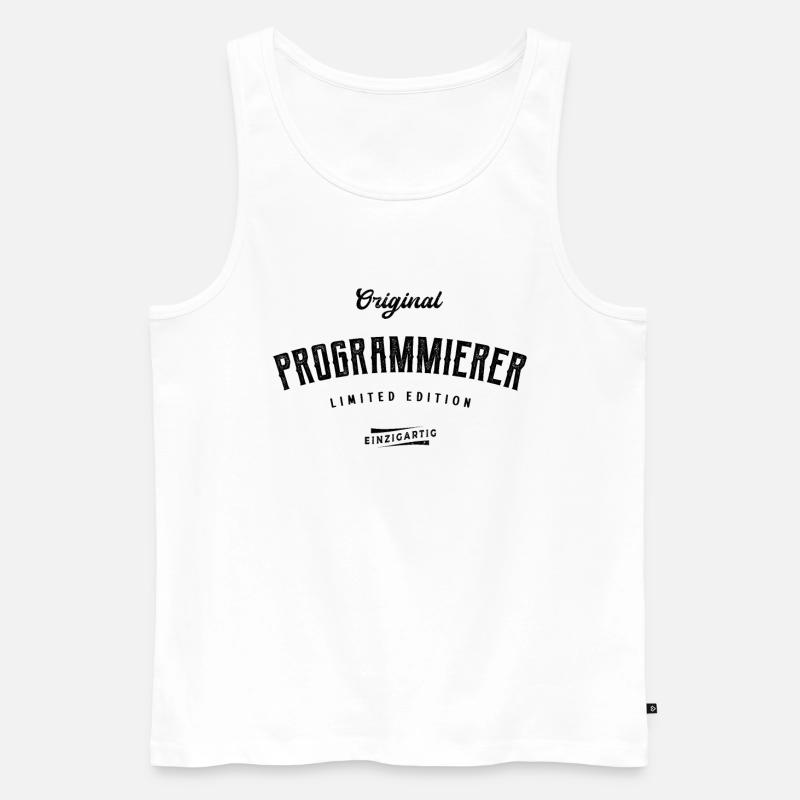 Programmierer Limited Edition - Männer Premium Bio Tank Top - Weiß