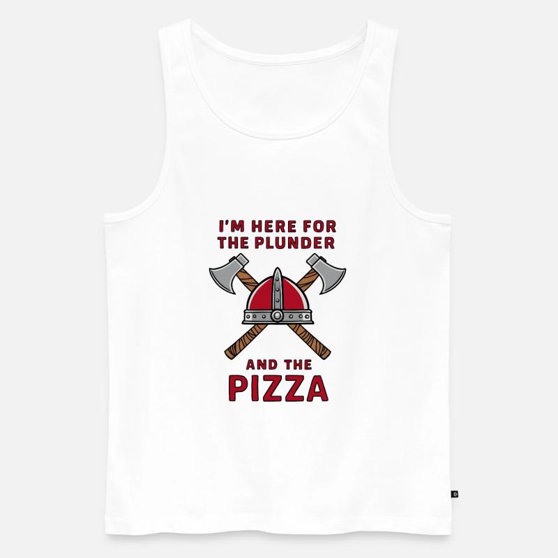 Viking Plunder - Männer Premium Bio Tank Top - Weiß