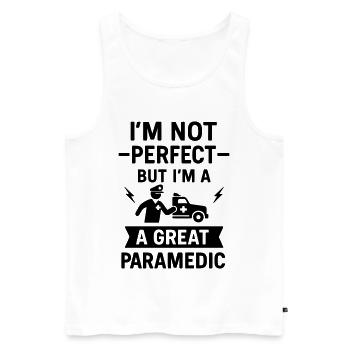Super paramedic rescue - Men's Premium Organic Tank Top - white - Front - Michal (187cm)