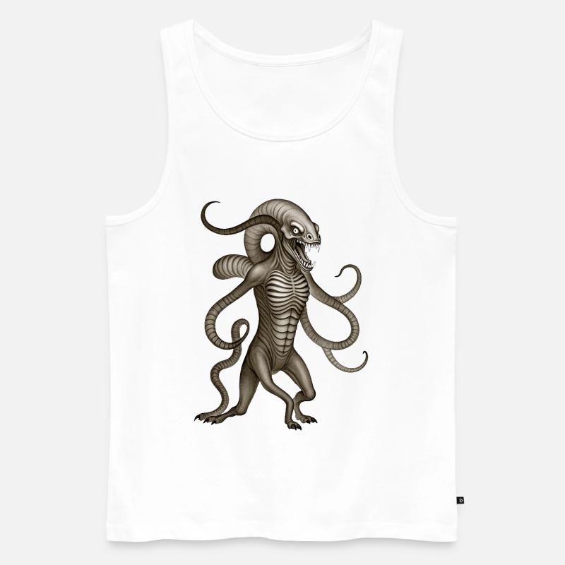 BUG #7 – dunkle Hölle - Männer Premium Bio Tank Top - Weiß