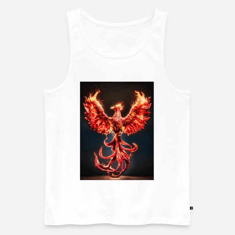 Explosion de Phoenix Firecrest - Débardeur bio Premium Homme - blanc