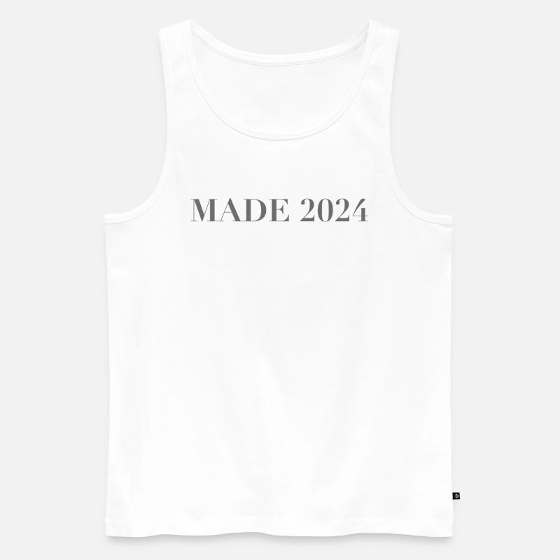 MADE 24 - Männer Premium Bio Tank Top - Weiß