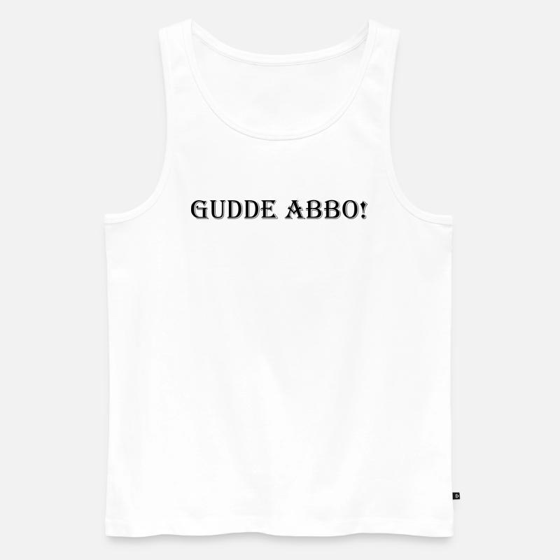 Gudde Abo! - Männer Premium Bio Tank Top - Weiß