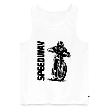 Speedway - Moto Speedway - Débardeur bio Premium Homme - blanc - Devant - AI Model Male 178 light (178cm)