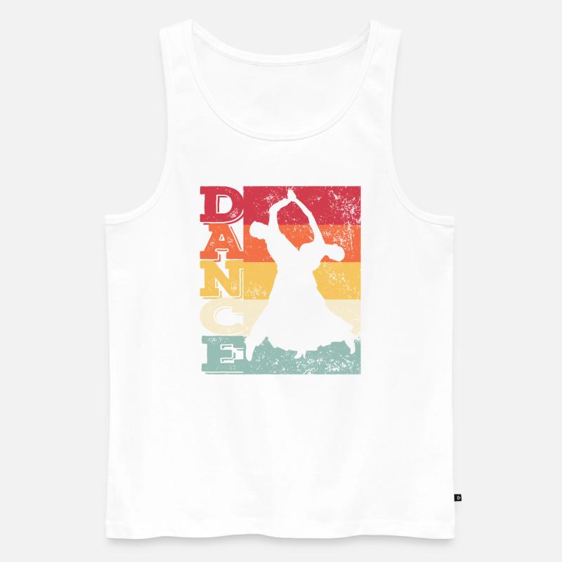Gesellschaftstanz Wiener Walzer - Männer Premium Bio Tank Top - Weiß