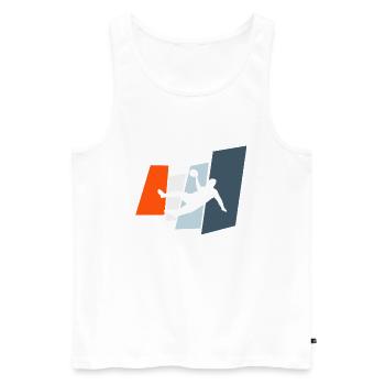 handball - Men's Premium Organic Tank Top - white - Front - Michal (187cm)