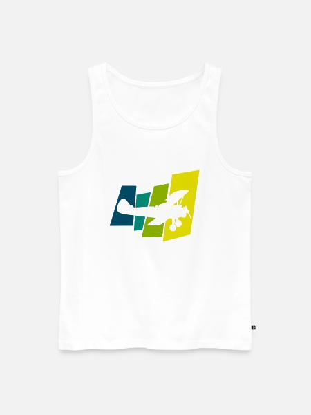 Flieger - Männer Premium Bio Tank Top - Weiß