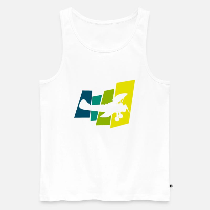 Flieger - Männer Premium Bio Tank Top - Weiß