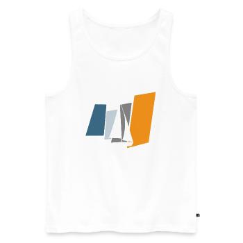 sailor - Men's Premium Organic Tank Top - white - Front - AI Model Male 178 light (178cm)