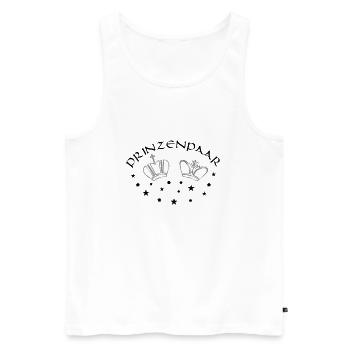 Prinzenpaar | Karneval | Kostüm | Fasching - Männer Premium Bio Tank Top - Weiß - Vorne - Michal (187cm)