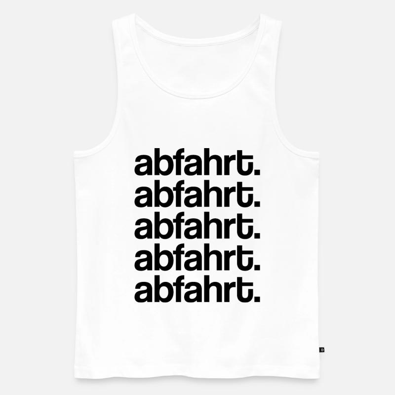 Abfahrt! - Männer Premium Bio Tank Top - Weiß