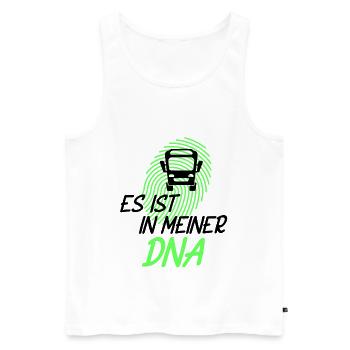 Bus Busfahrer Schulbus Autobus Busfahrerin - Männer Premium Bio Tank Top - Weiß - Vorne - Michal (187cm)