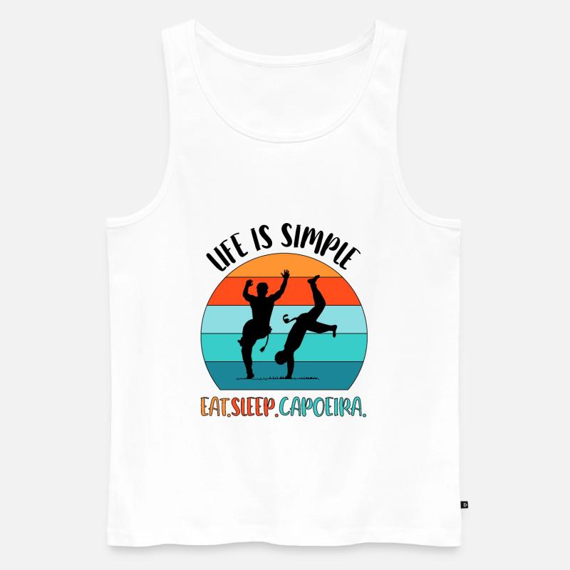 Capoeira - Débardeur bio Premium Homme - blanc